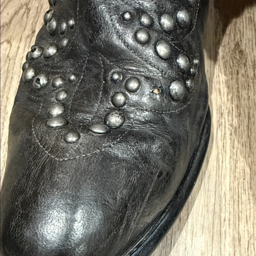 Ariat Studded Western Boots Womens Epic Harness Cowboy 11 B Black Leather - Picture 4 of 16